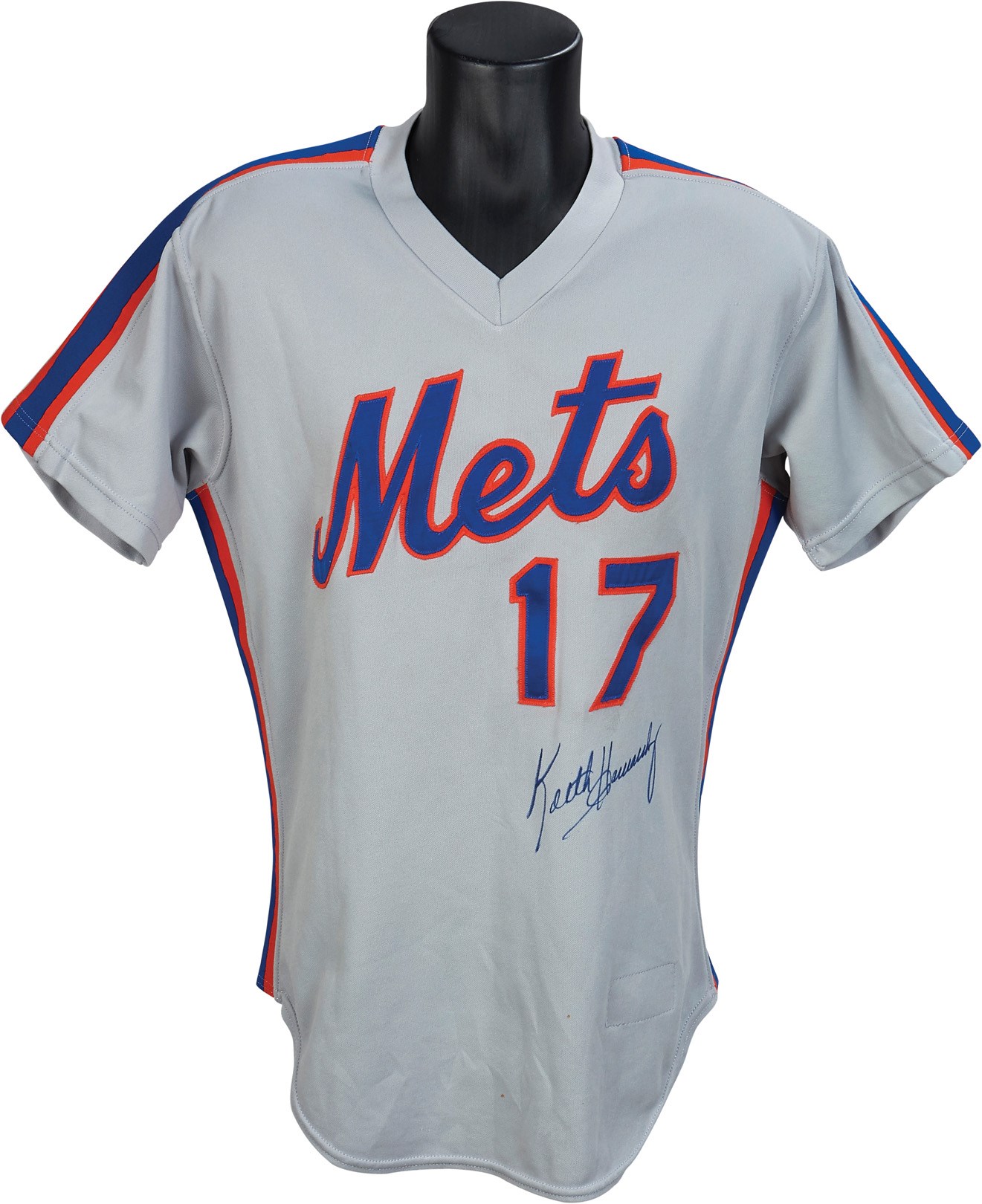 - 1983 Keith Hernandez Signed Game Worn Mets Road Jersey (Hernandez LOA)