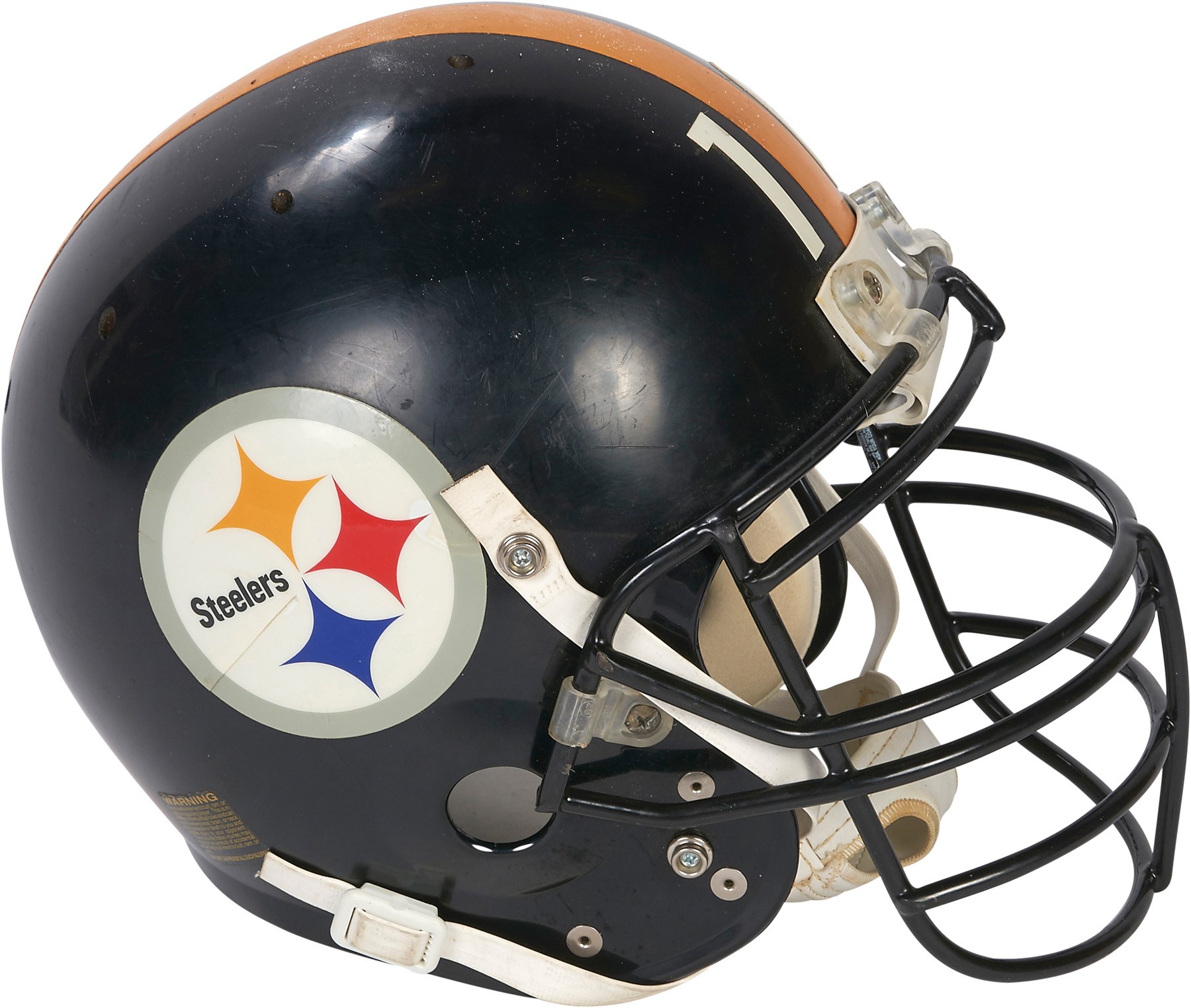 - 1998 Kordell Stewart Pittsburgh Steelers Game Worn Helmet (Photo-Matched)