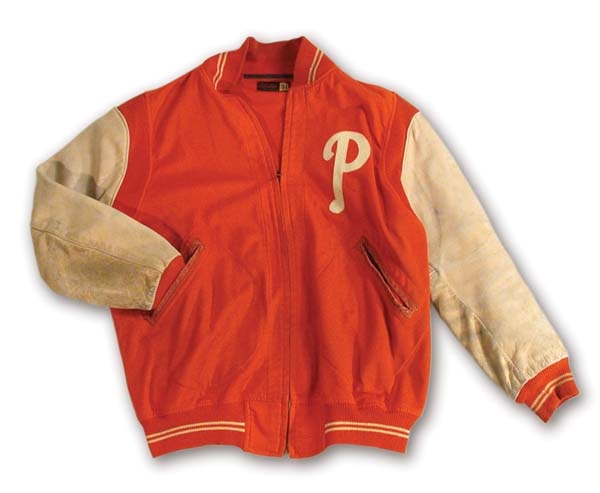 Baseball Equipment - Circa 1950 Philadelphia Phillies Game Worn Warm-up Jacket