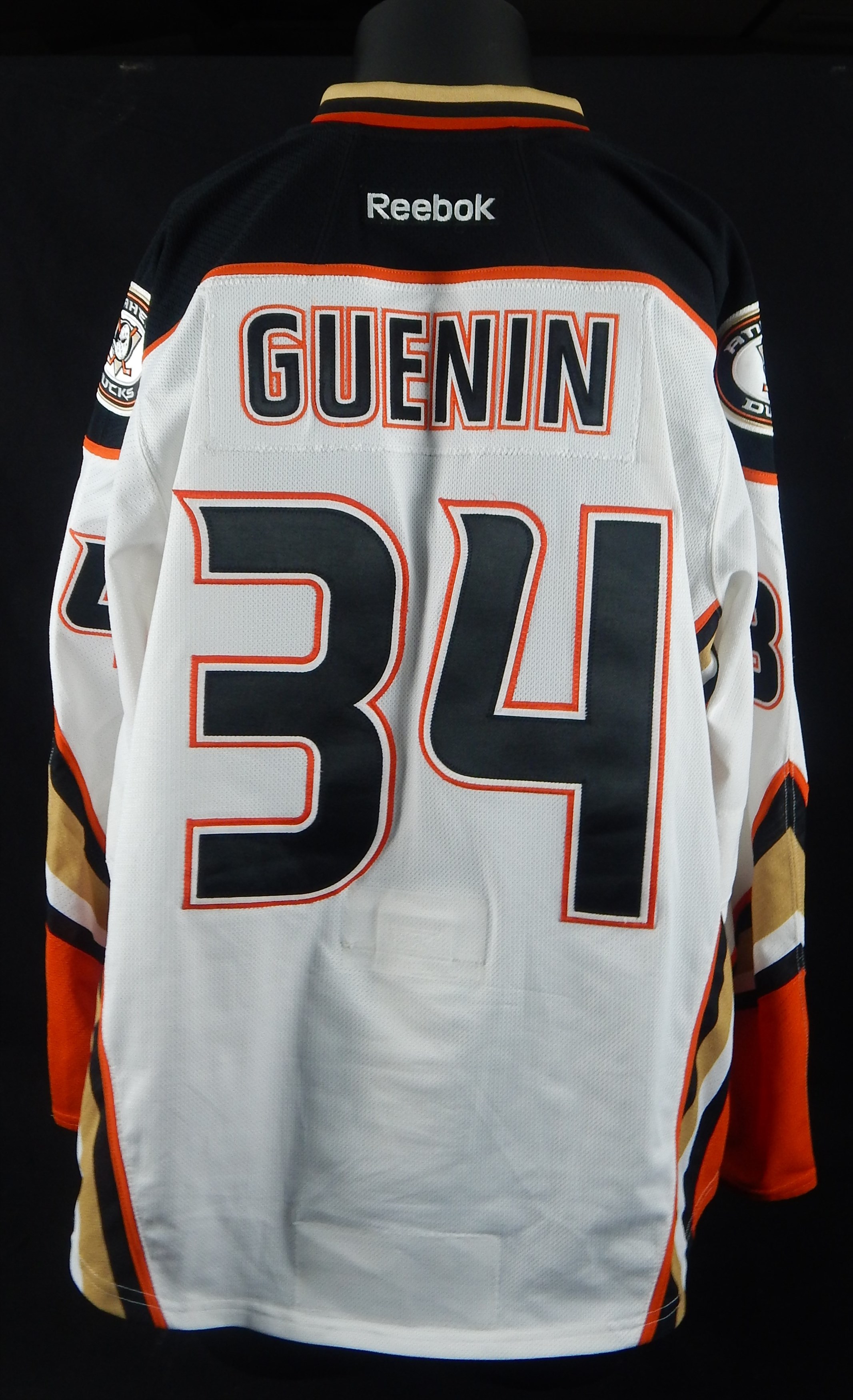 - 2016 Anaheim Ducks Nate Guenin Game Worn Jersey