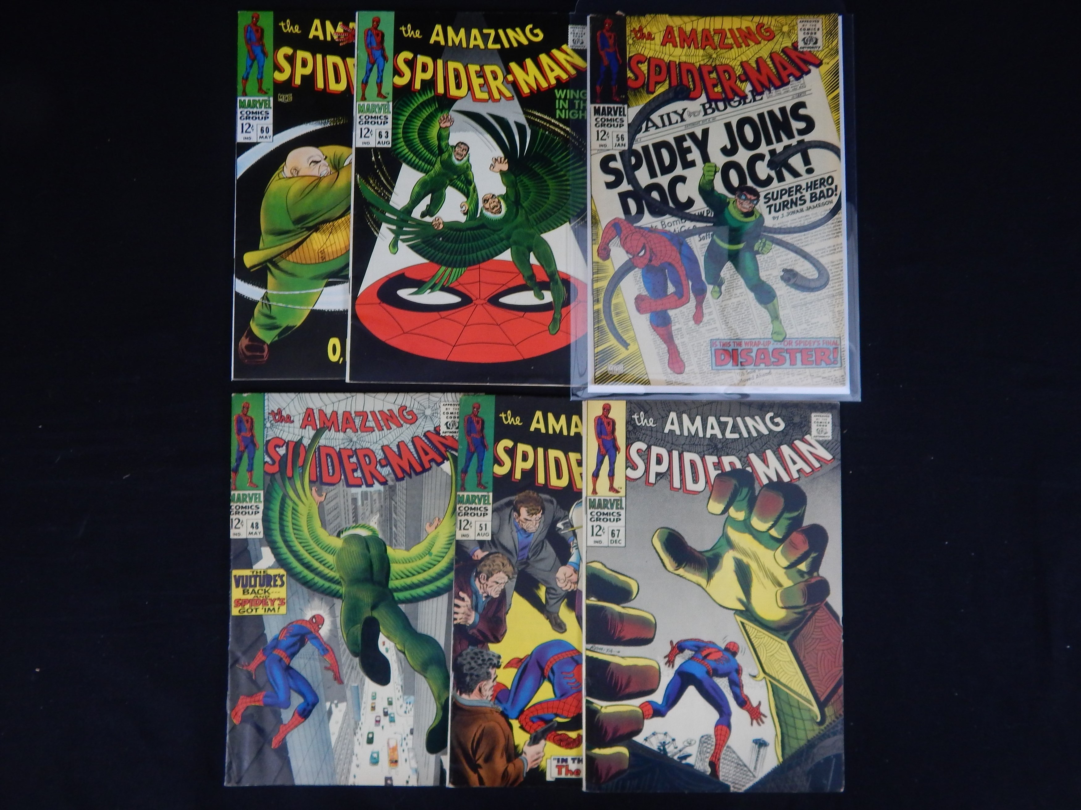 - 1960s Spider-Man Comic Books FN-VF+ (6)
