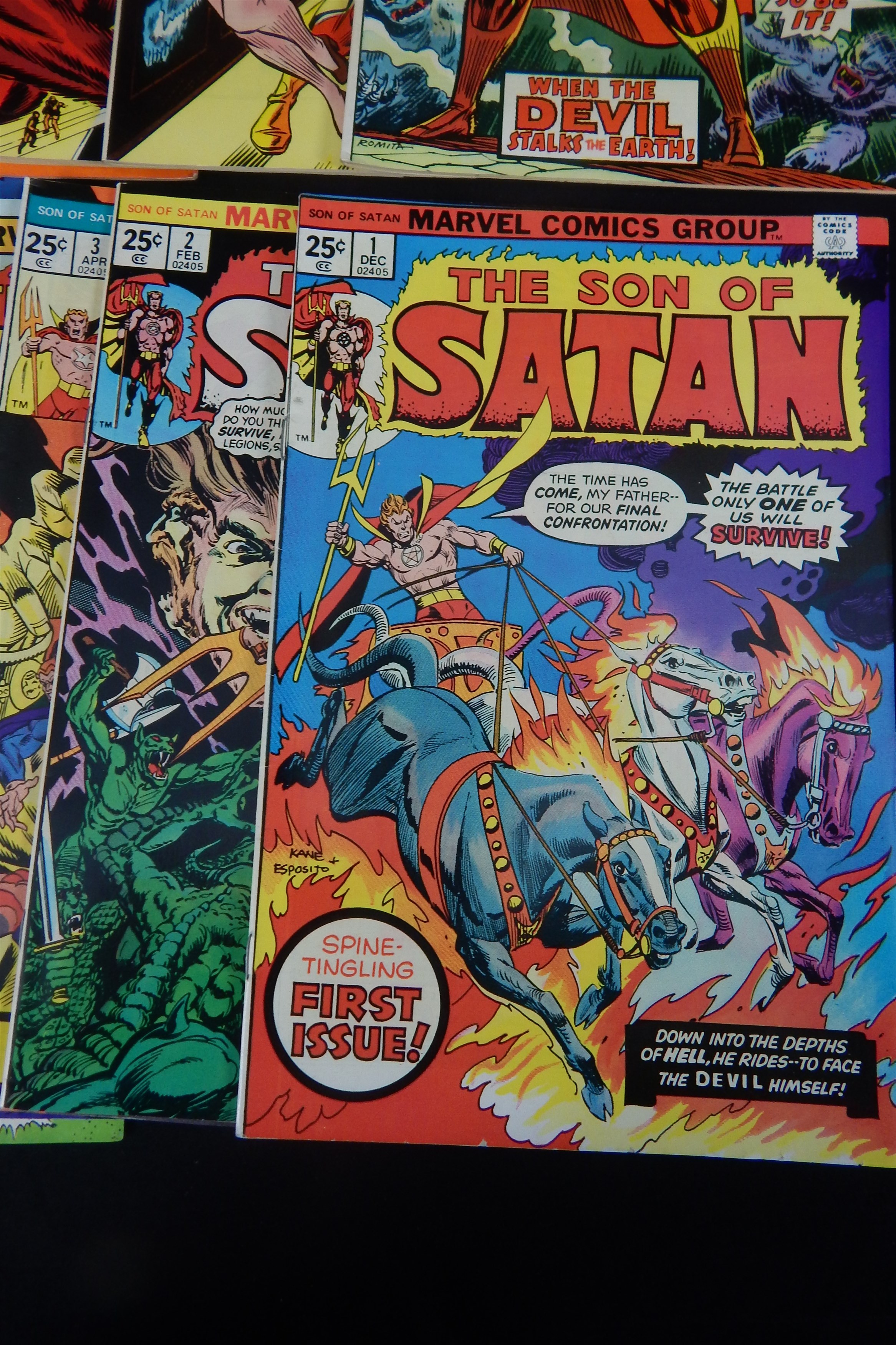 - High Grade 1970s Son of Satan Marvel Comics Lot (22) - Fastidious Uncle Collection