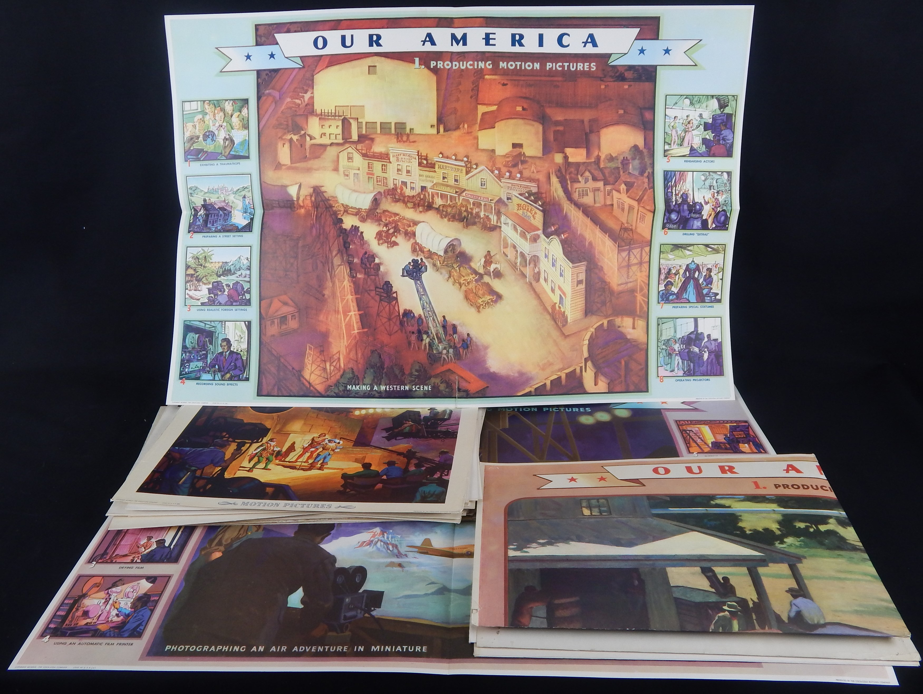 1942-43 Coca Cola "Our America" Poster Series (35 pieces)