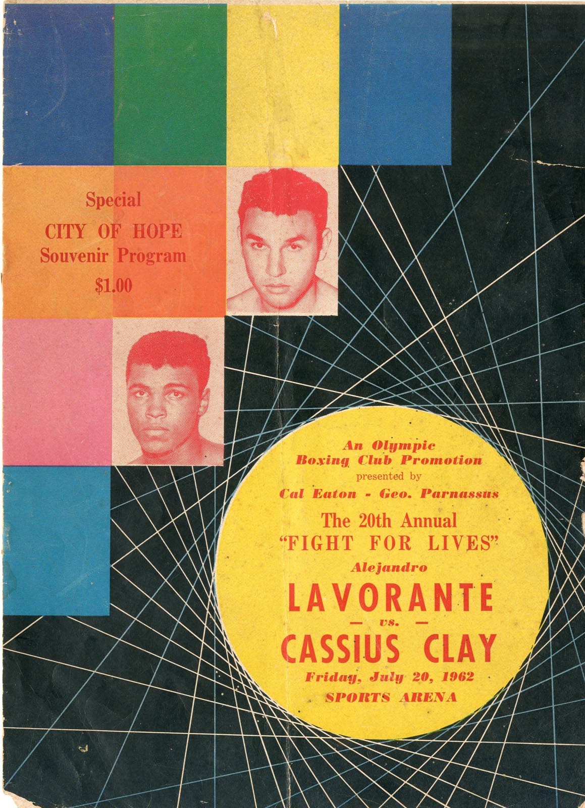 Muhammad Ali & Boxing - 1962 Cassius Clay vs. Alejandro Lavorante On-Site Program