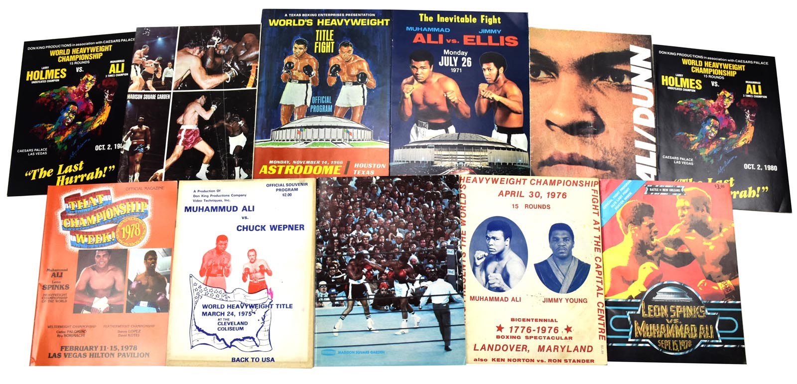 1970s-80s Muhammad Ali On-Site Program Collection (12)
