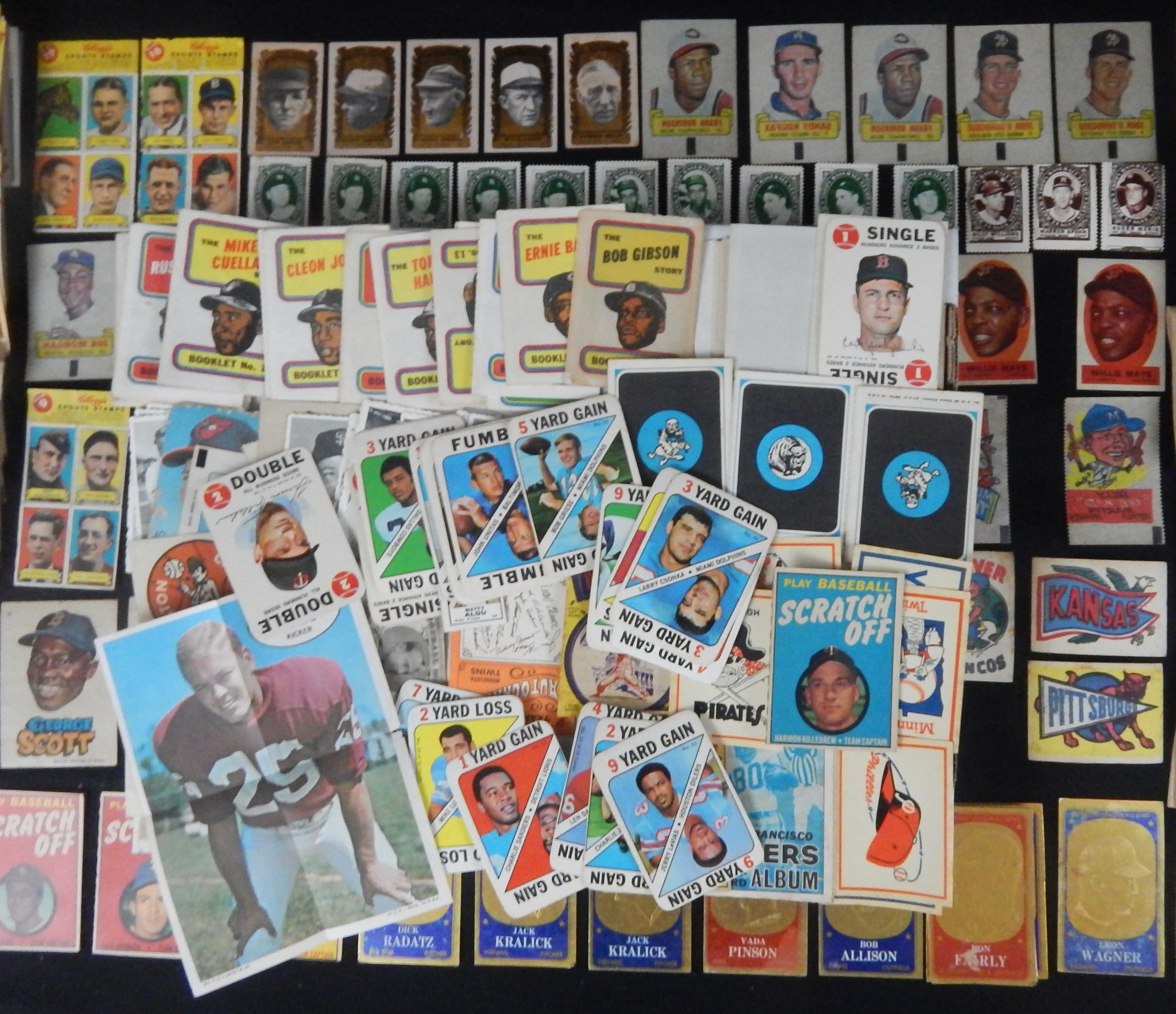 1960s-70s Topps Multi-Sport Insert Collection of 400+ Items with Stars!