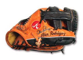 Baseball Equipment - Circa 2000 Alex Rodriguez Game Worn Glove