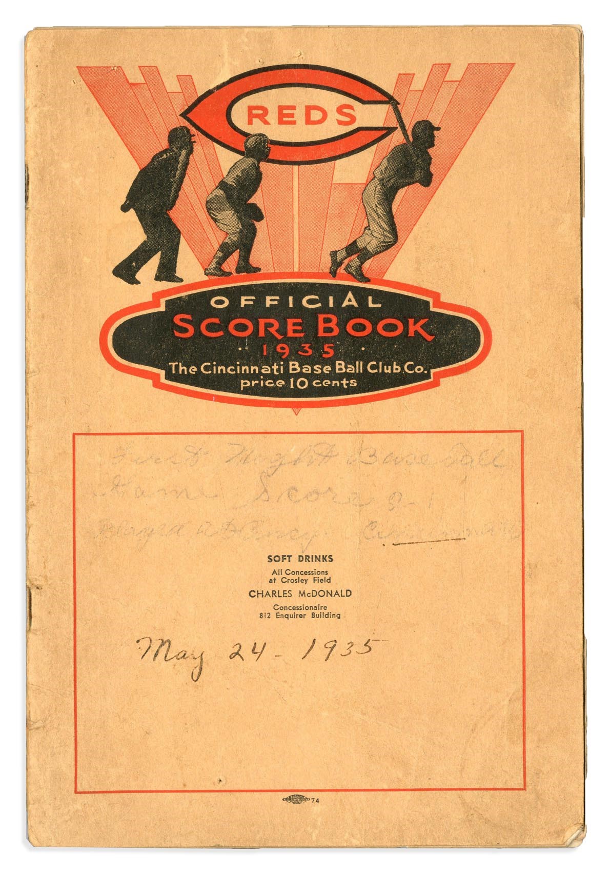 1935 First Night Game Program