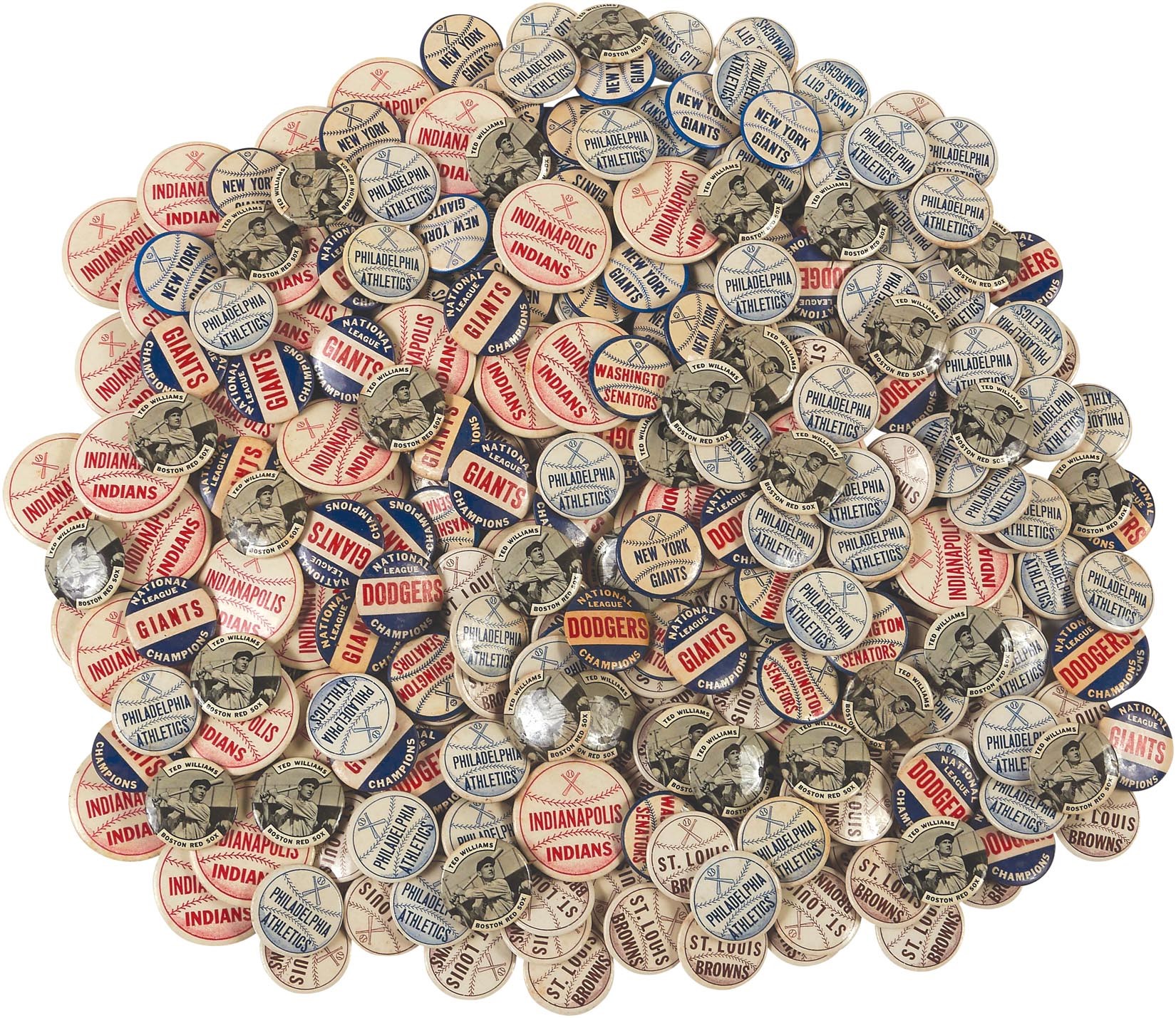 “The Hoarder” Collection - 1950s Baseball Stadium Celluloid Pin FIND (800+)