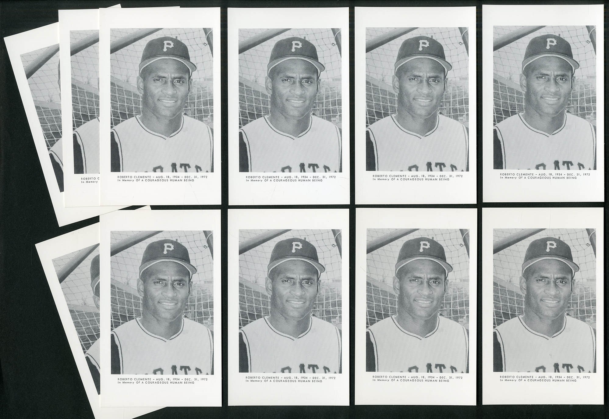 - Vintage Sports Memorabilia w/Eleven 1973 Allied Printing Roberto Clemente Postcards (175+)