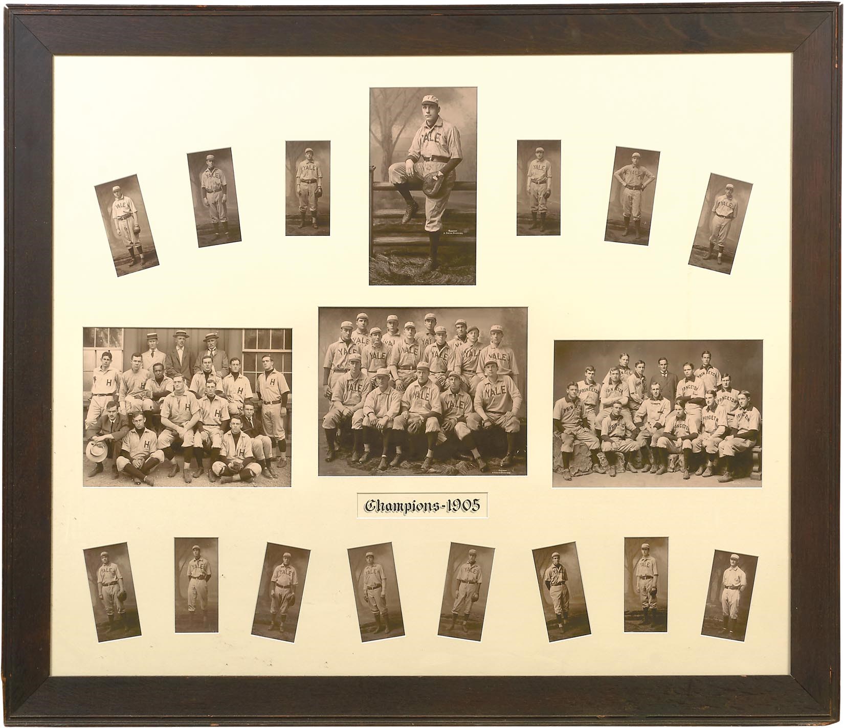 - 1905 Yale, Harvard & Princeton Baseball Championship Photographs - Featuring William Clarence Matthews