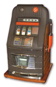 Slot Machines - Mills Hi-Top Five-Cent Slot Machine