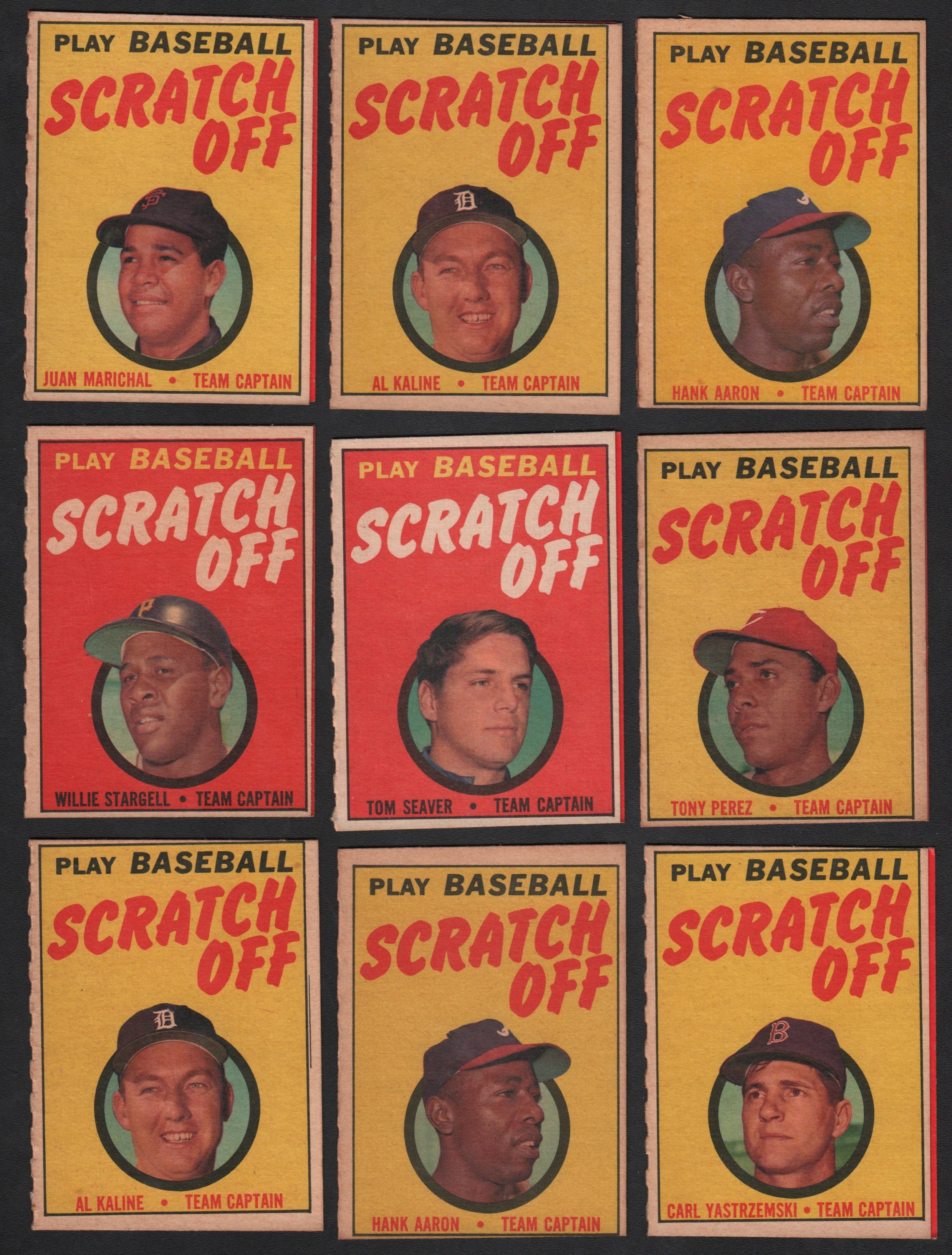 - 1970 Topps Scratch Offs Collection of (14) Complete Sets