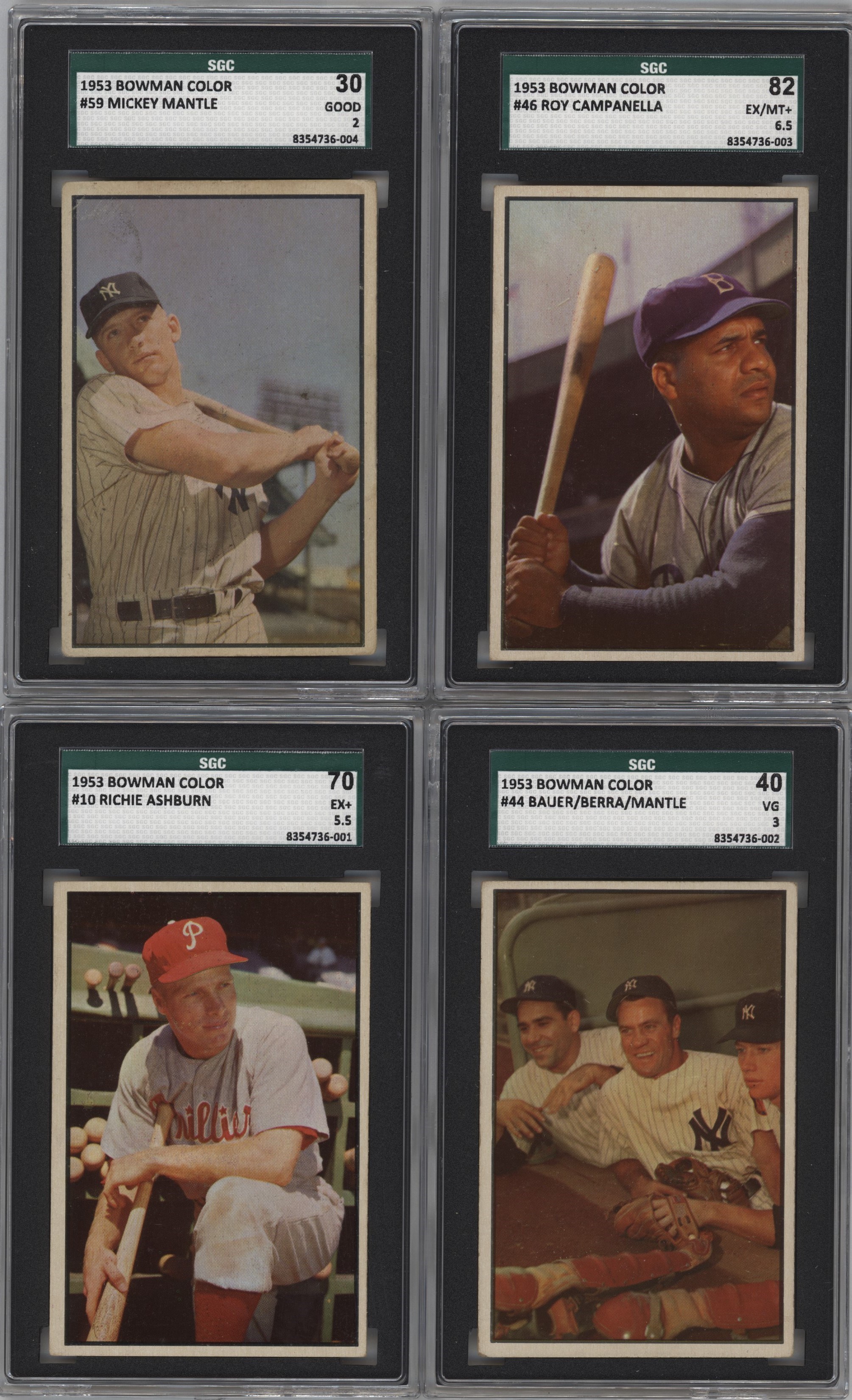 1950s-60s Topps, Bowman & Fleer Complete, Near and Partial Sets w/SGC Graded - 1952 Topps, Mantles and More! (9 Sets, 590+ Cards)