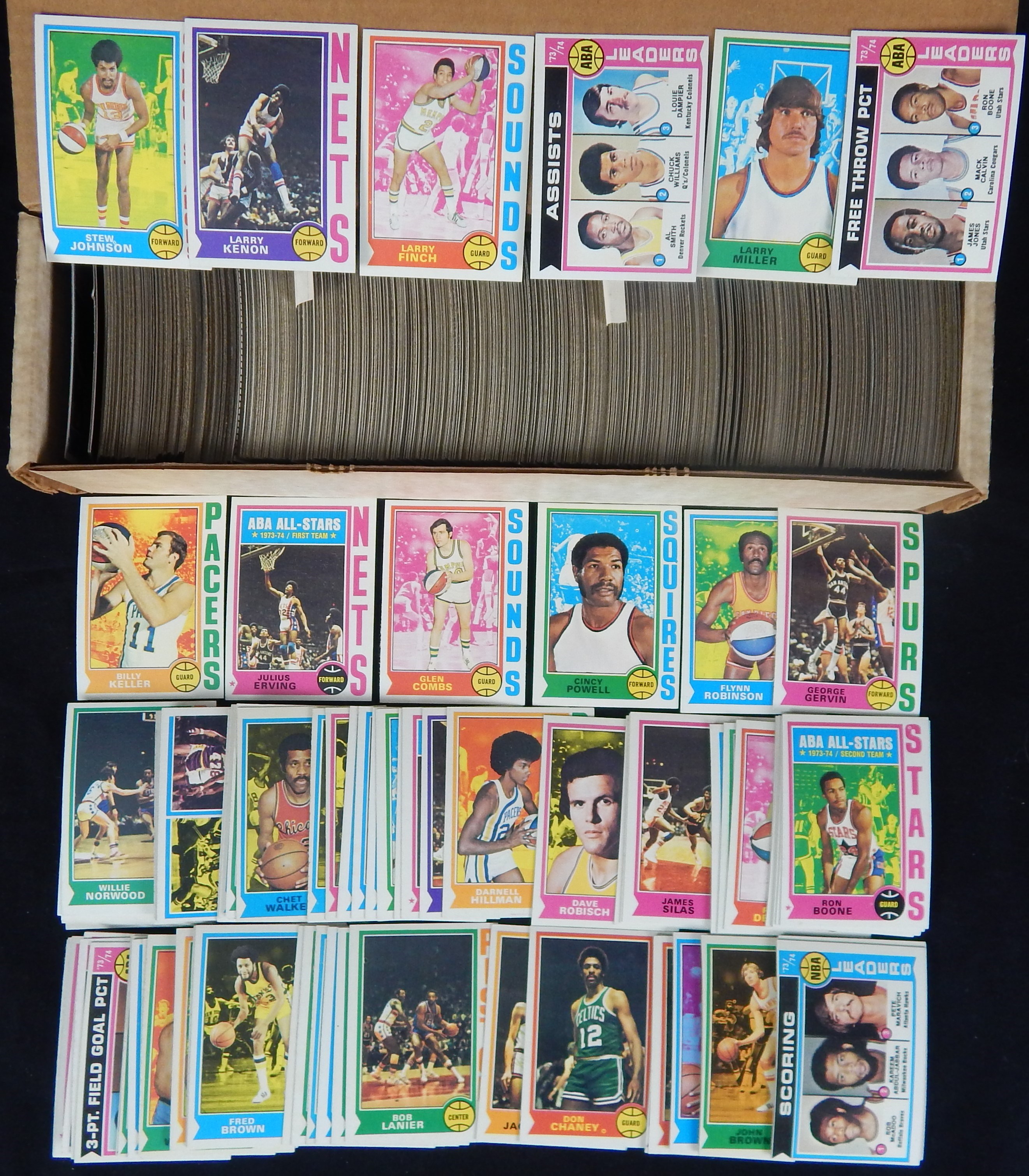 Basketball Cards - 1974/75 Topps Basketball Complete Sets (3)