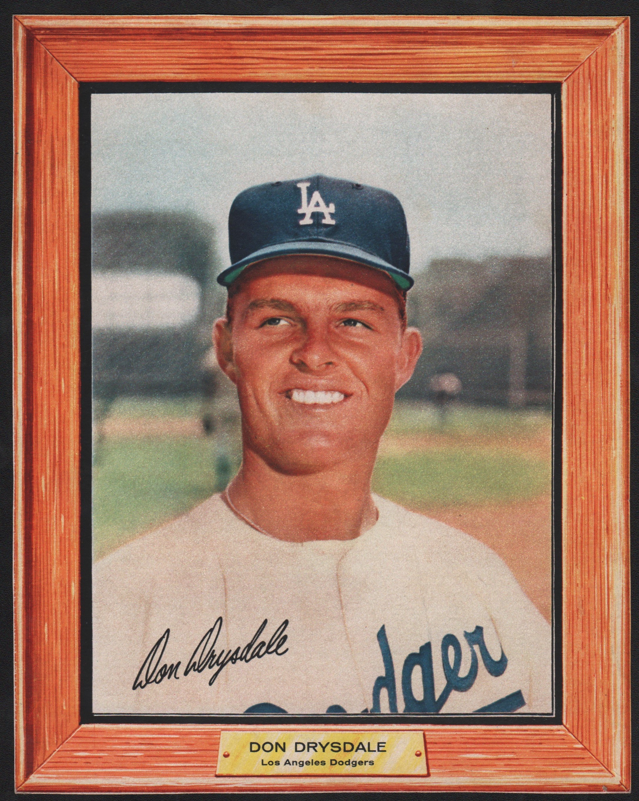 - 1960 Post Cereal Don Drysdale - Rare!