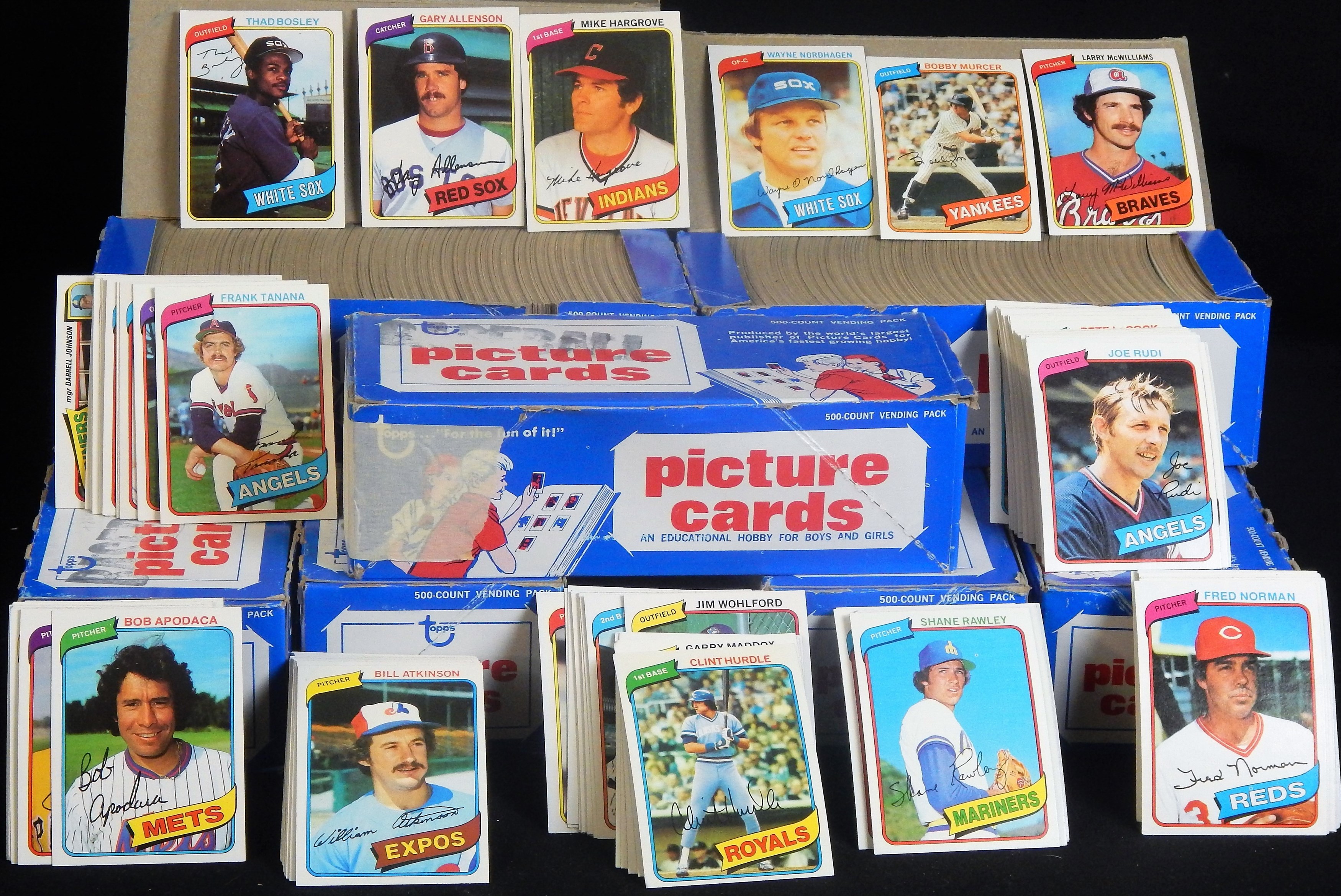 - 1980 Topps Vending Boxes of 3,000+ cards