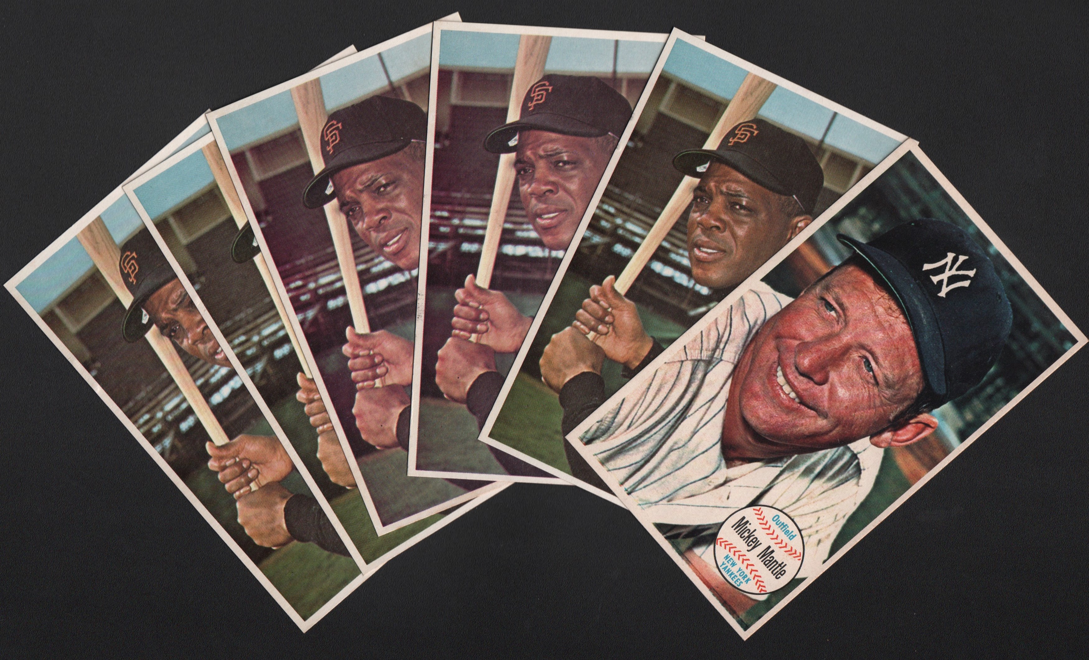 - 1964 Topps Giants Lot of (15) with Mays and Mantle