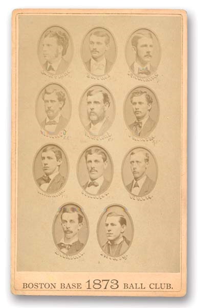 - 1873 Boston Red Stockings Carte de Visite
