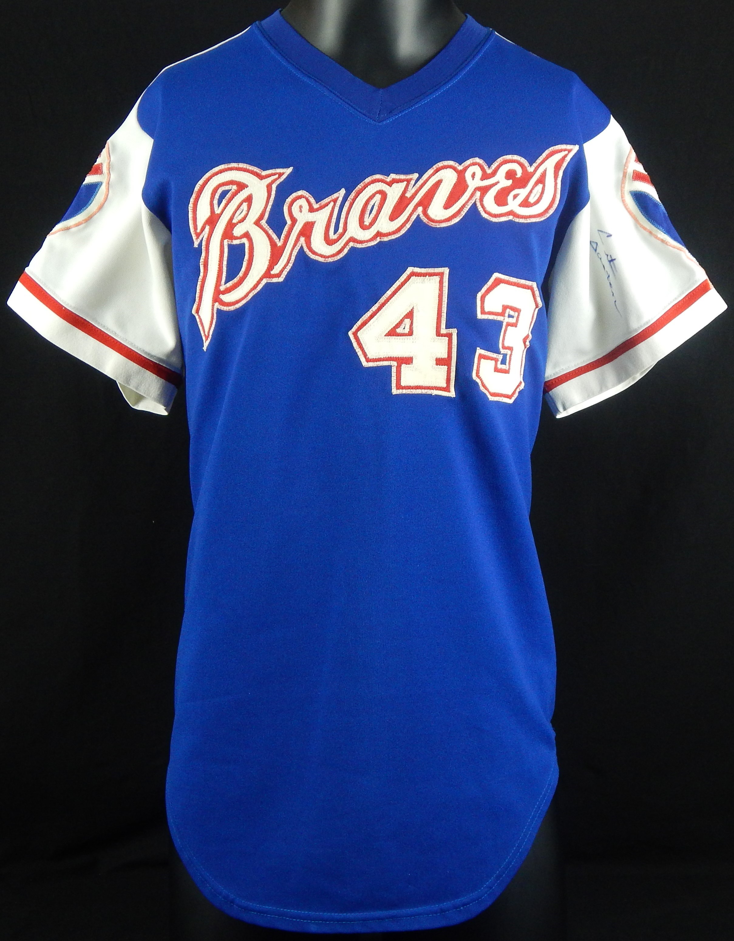 - 1975 Cito Gaston Game Worn and Signed Atlanta Braves Jersey
