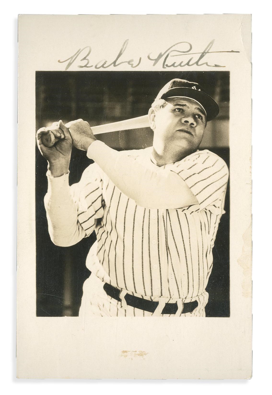 - 1940s Babe Ruth Signed Sepia Photograph (JSA)