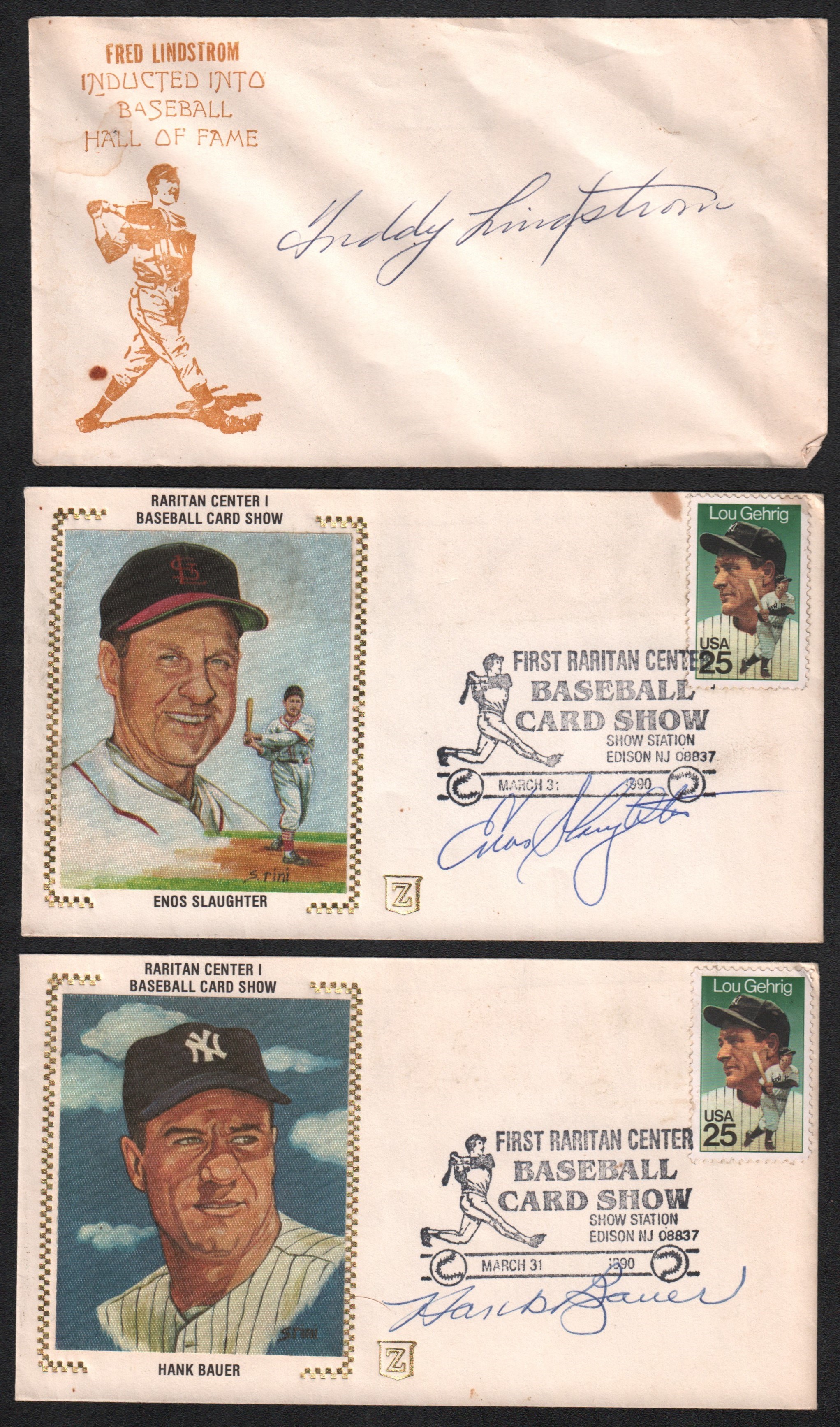 Baseball Autographs - Signed First Day Covers (38 Signatures)