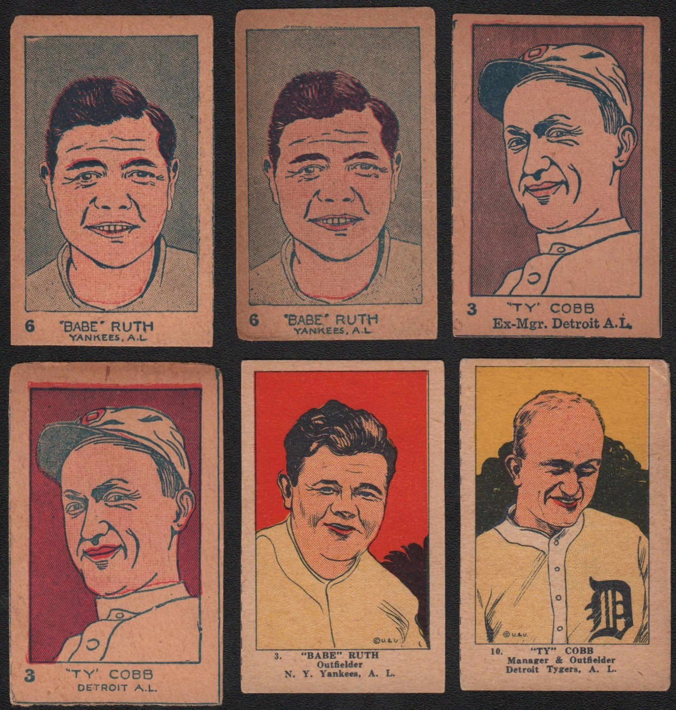 - 1920s Baseball and Boxing Strip Cards Collection