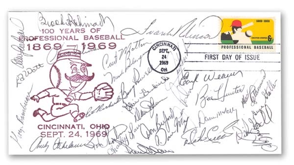 1969 Baltimore Orioles Signed First Day Cover