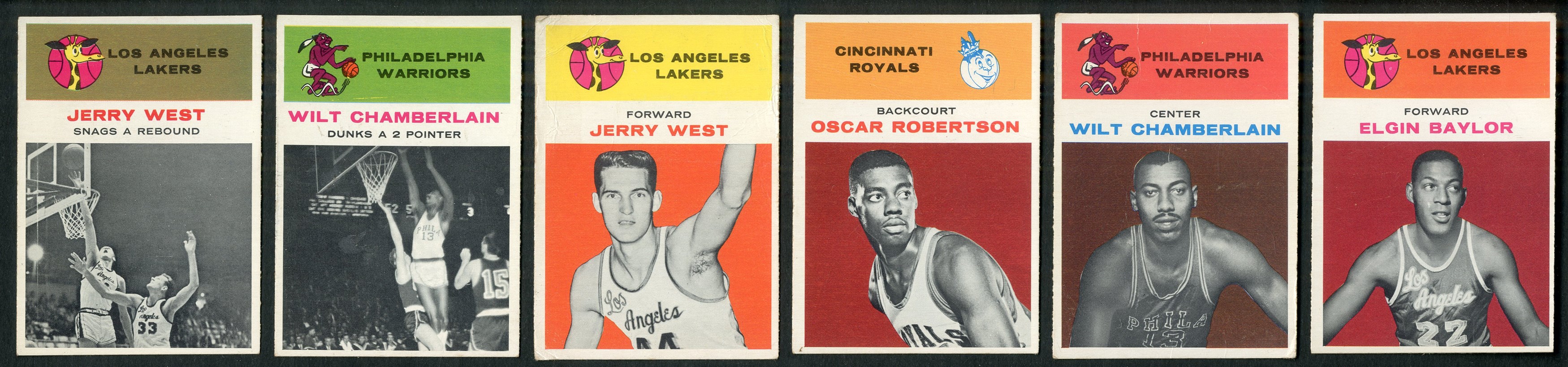Basketball Cards - 1961 Fleer Basketball Near-Complete Set with Wilt Chamberlain Rookie (47 Cards)