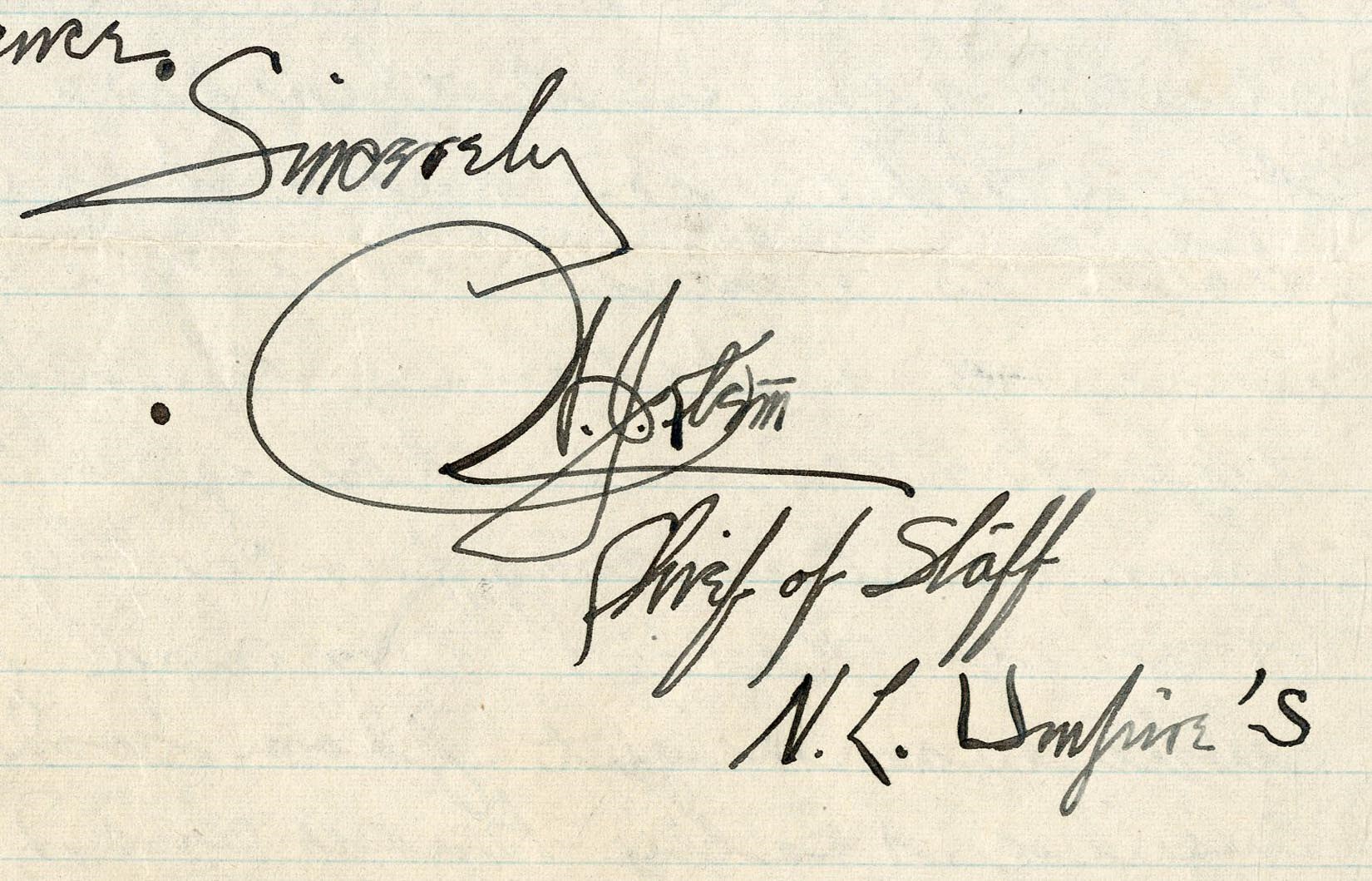 Baseball Autographs - 1947 Bill Klem Handwritten Reply to Player Inquiry (PSA)