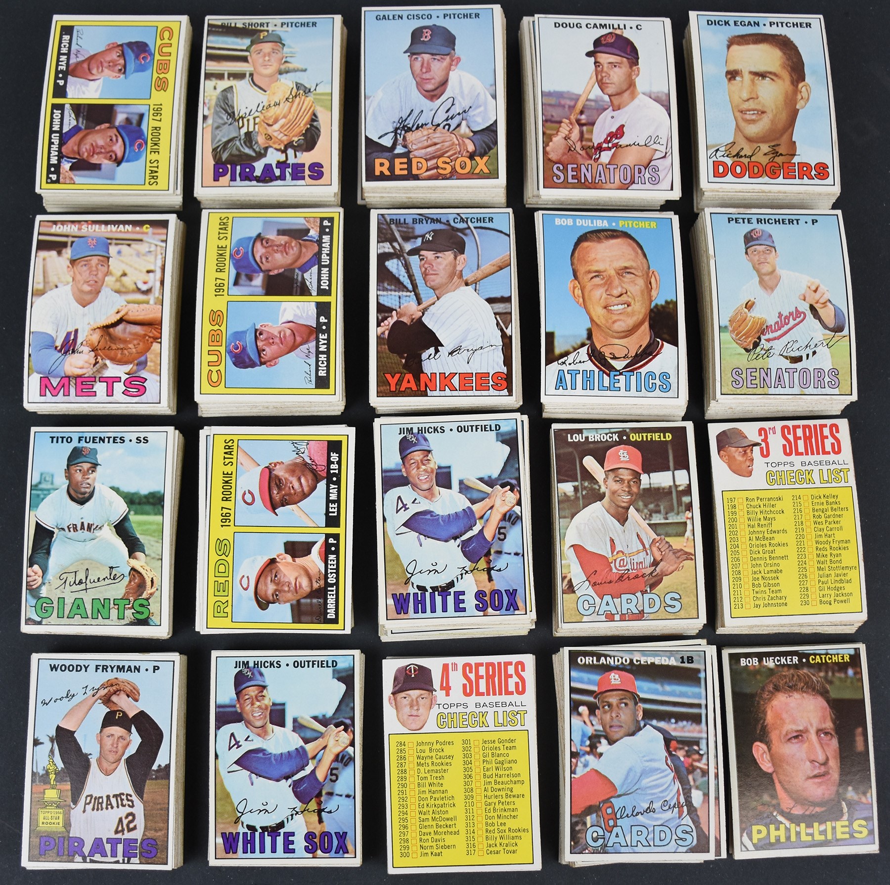 - 1967 Topps Collection with Stars (750+)