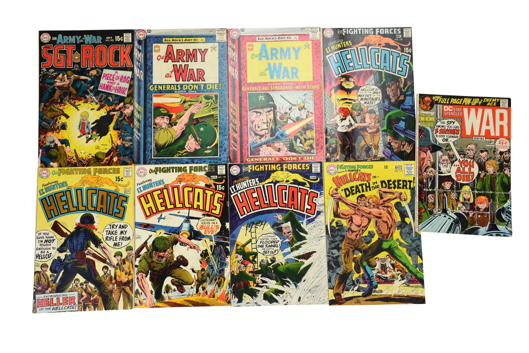 - High Grade 1960s-70s DC War Comics Collection (33)