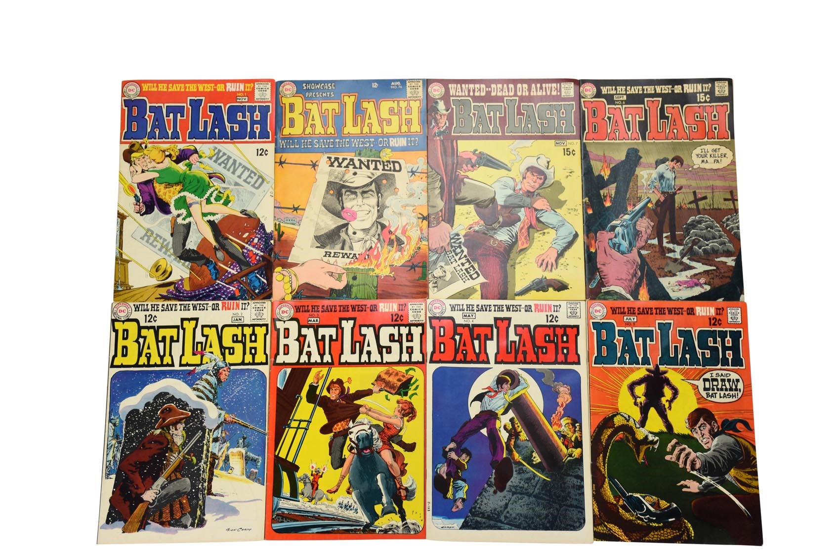 High Grade 1960's Batlash DC Comic Run (8)
