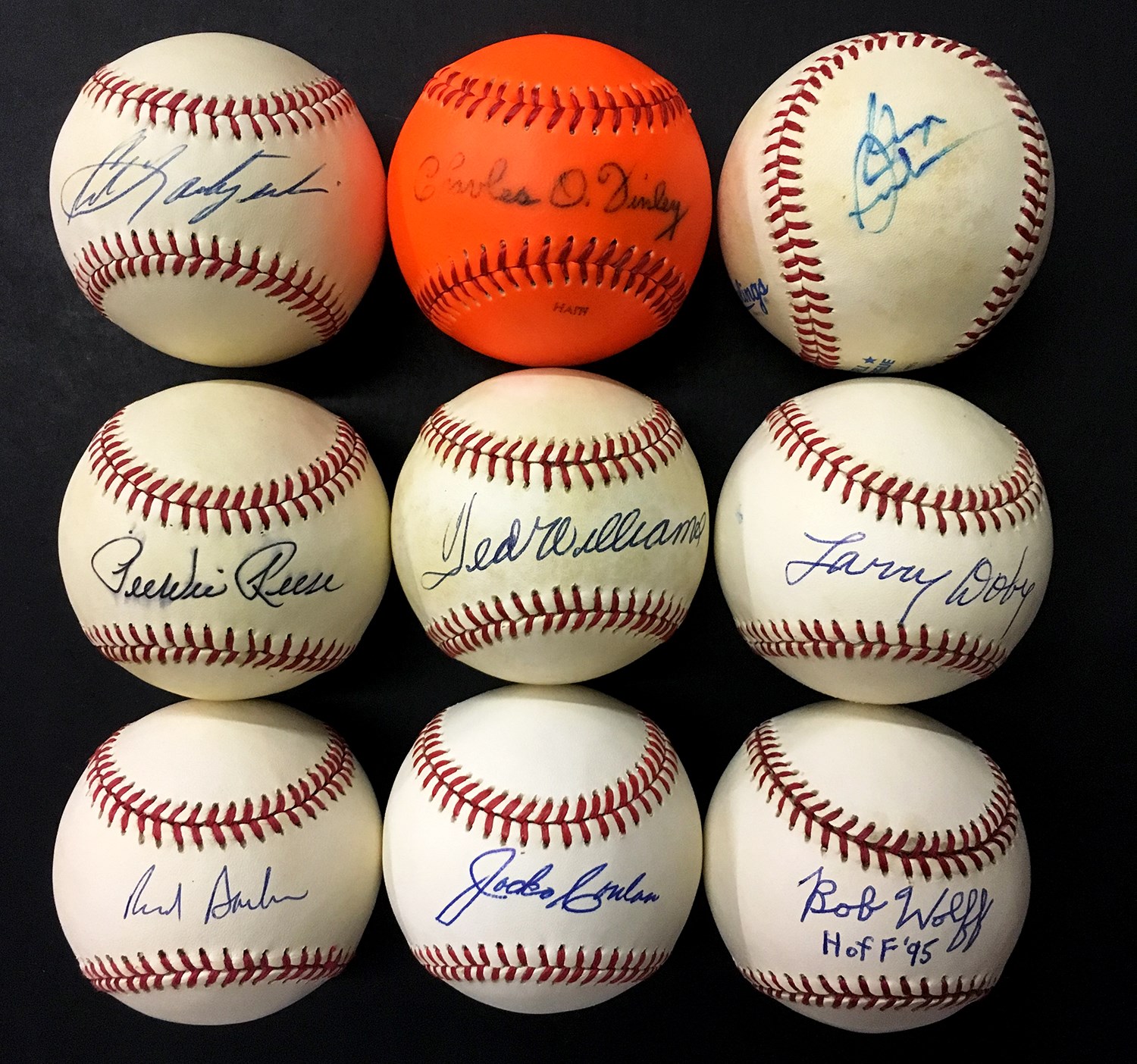 Baseball Autographs - Nice Single Signed Baseball Collection w/Red Barber (28)