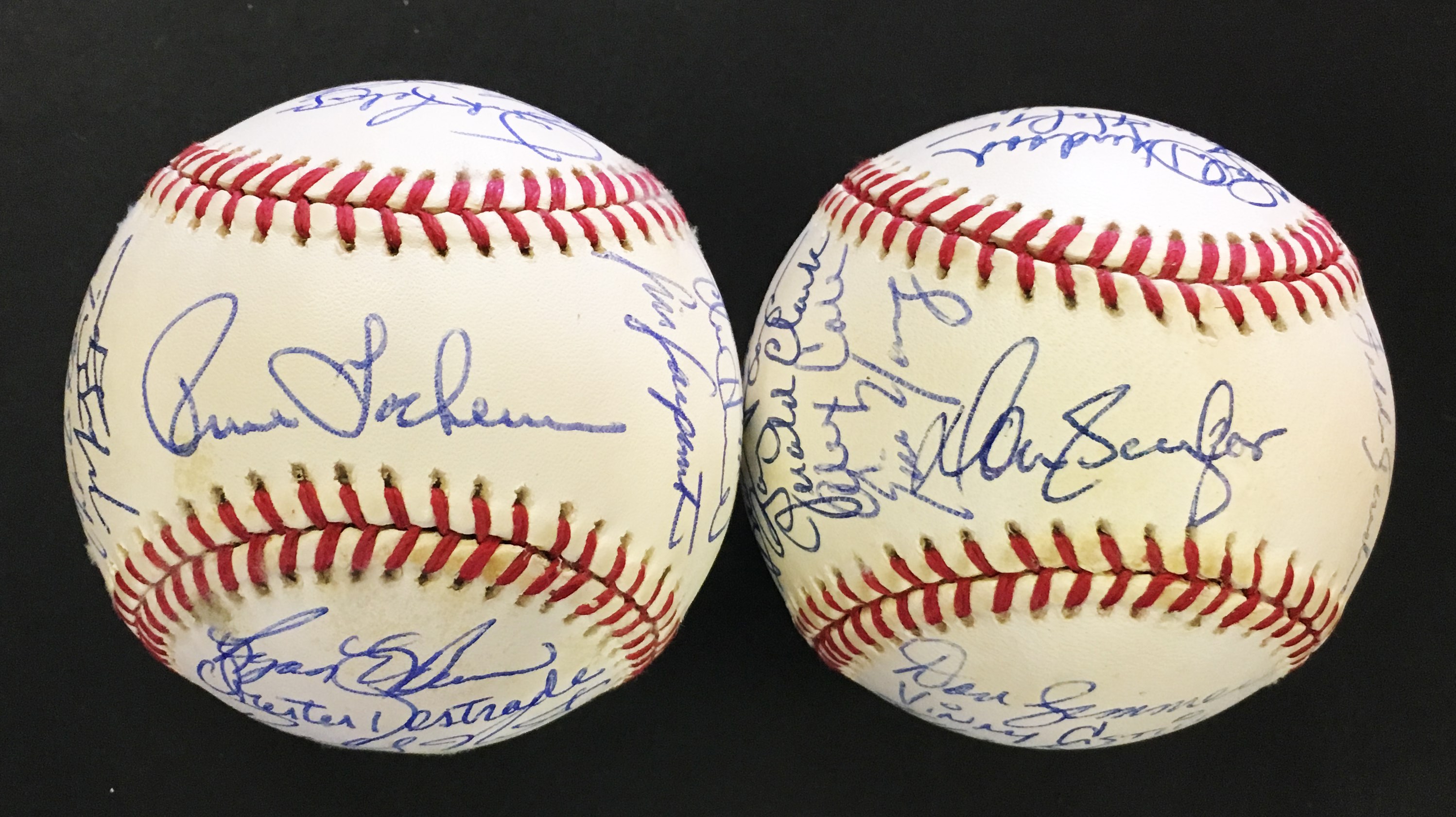 Baseball Autographs - 1993 Colorado Rockies & Florida Marlins Inaugural Season Team Signed Baseballs