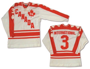 - J.C. Tremblay’s 1974 Canada vs. Russia International Series Game Worn Jersey