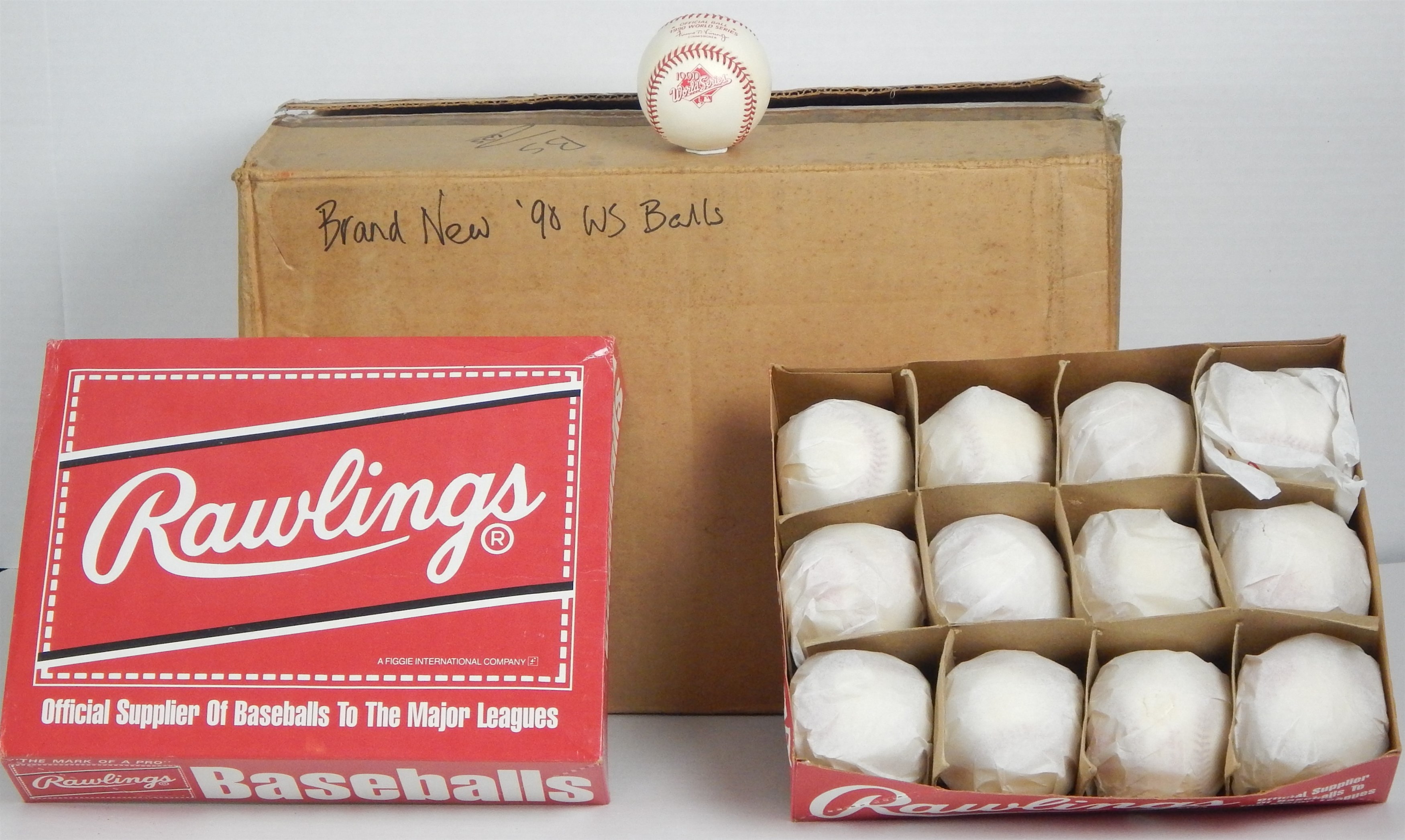 1990 World Series Case of Baseballs From The Bernie Stowe Collection