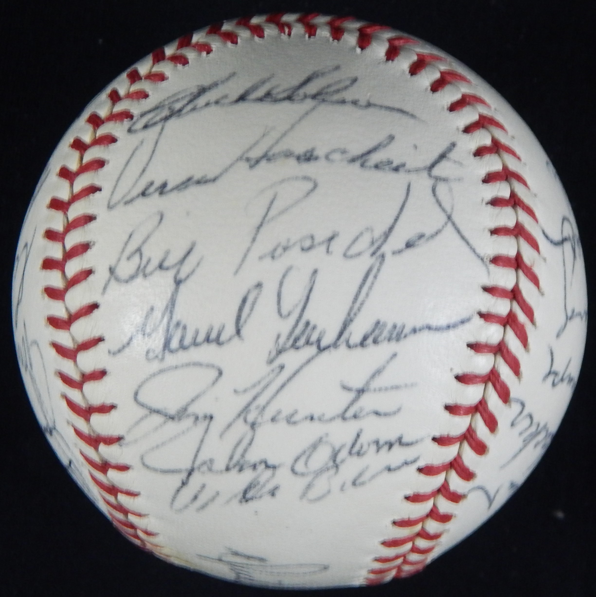 1971 Oakland A's Team Signed Baseball - JSA LOA