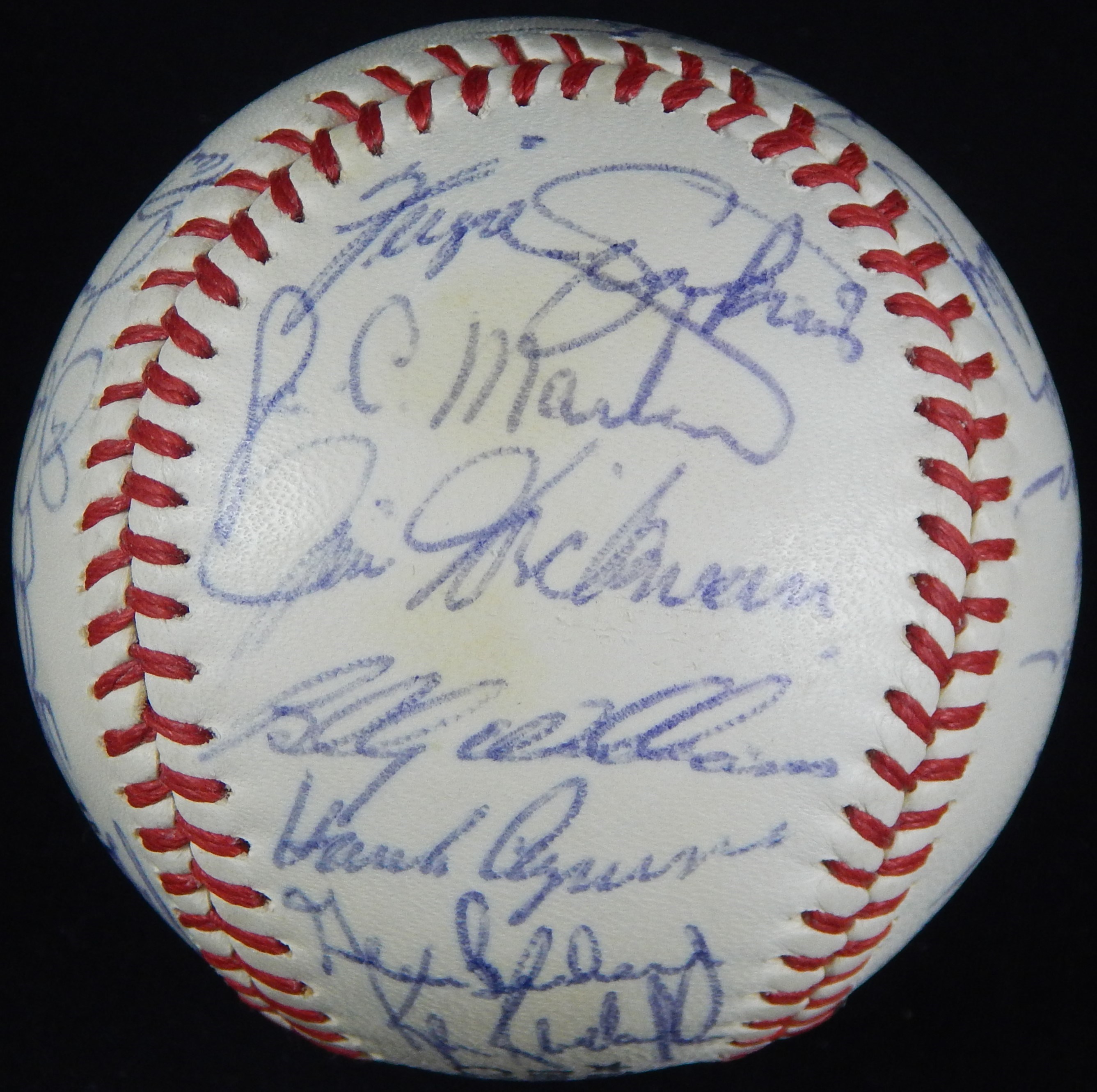 - 1973 Chicago Cubs Team Signed Baseball with 30 Signatures - JSA LOA