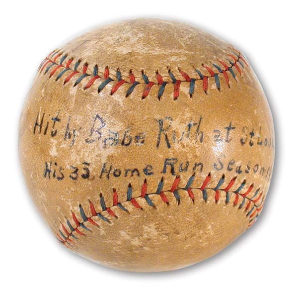 - 1921 Babe Ruth Home Run Baseball