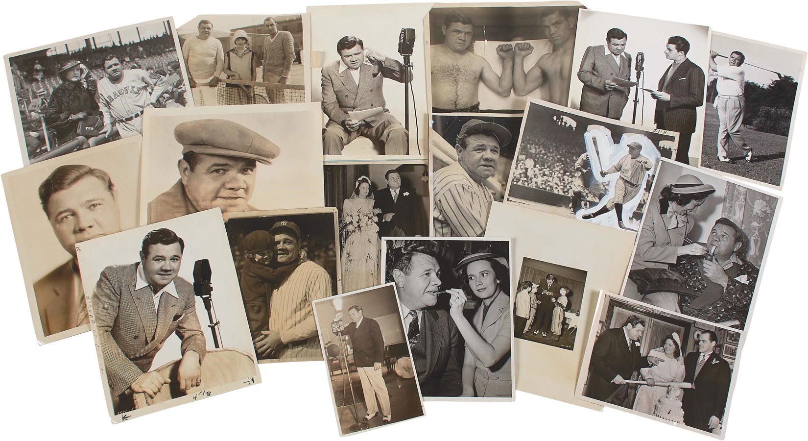 Ruth and Gehrig - Wonderful Vintage Babe Ruth Photograph Archive (65+)