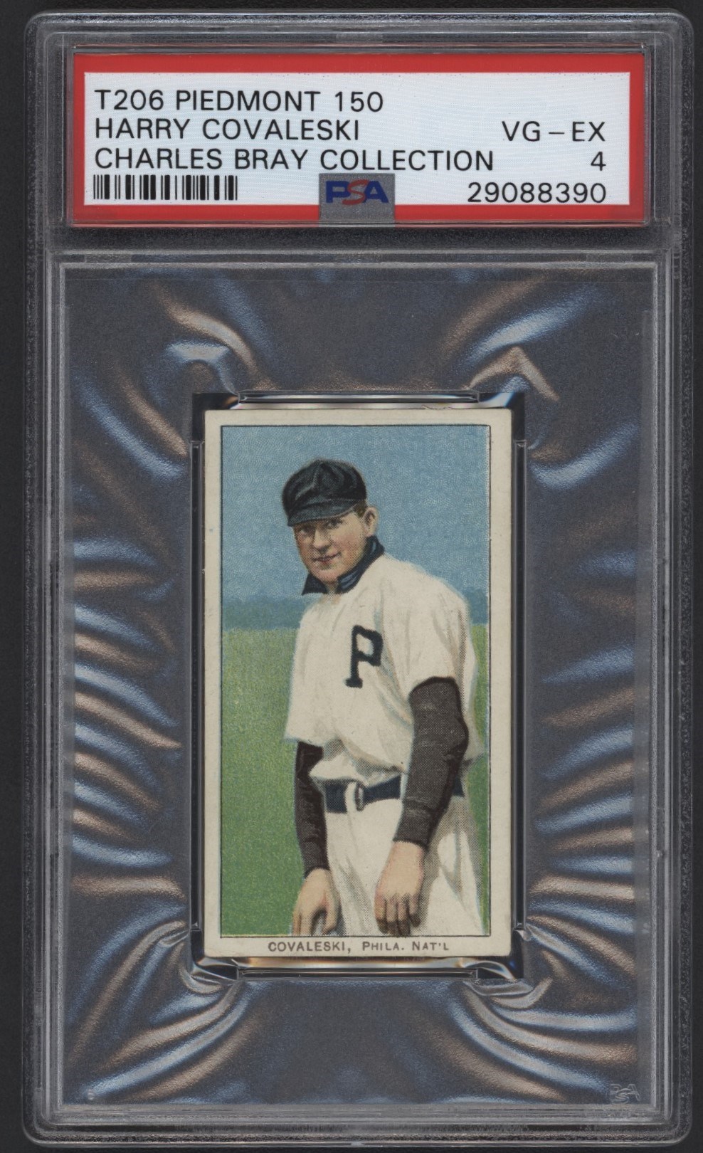 T206 Piedmont 150 Harry Covaleski PSA 4 From the Charles Bray Collection