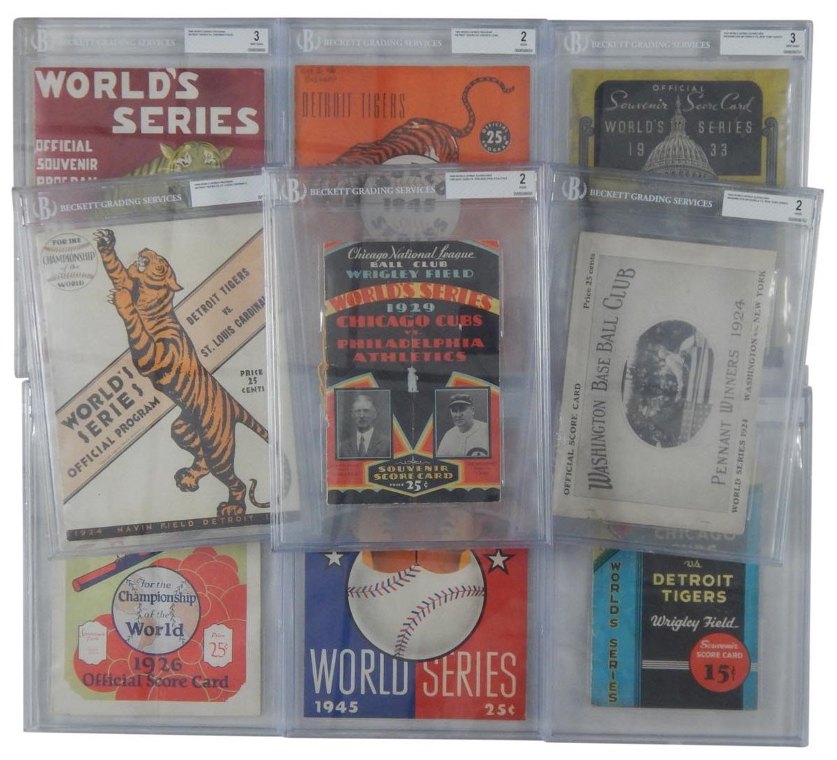 Tickets, Publications & Pins - 1924-1991 World Series Program Collection (53)