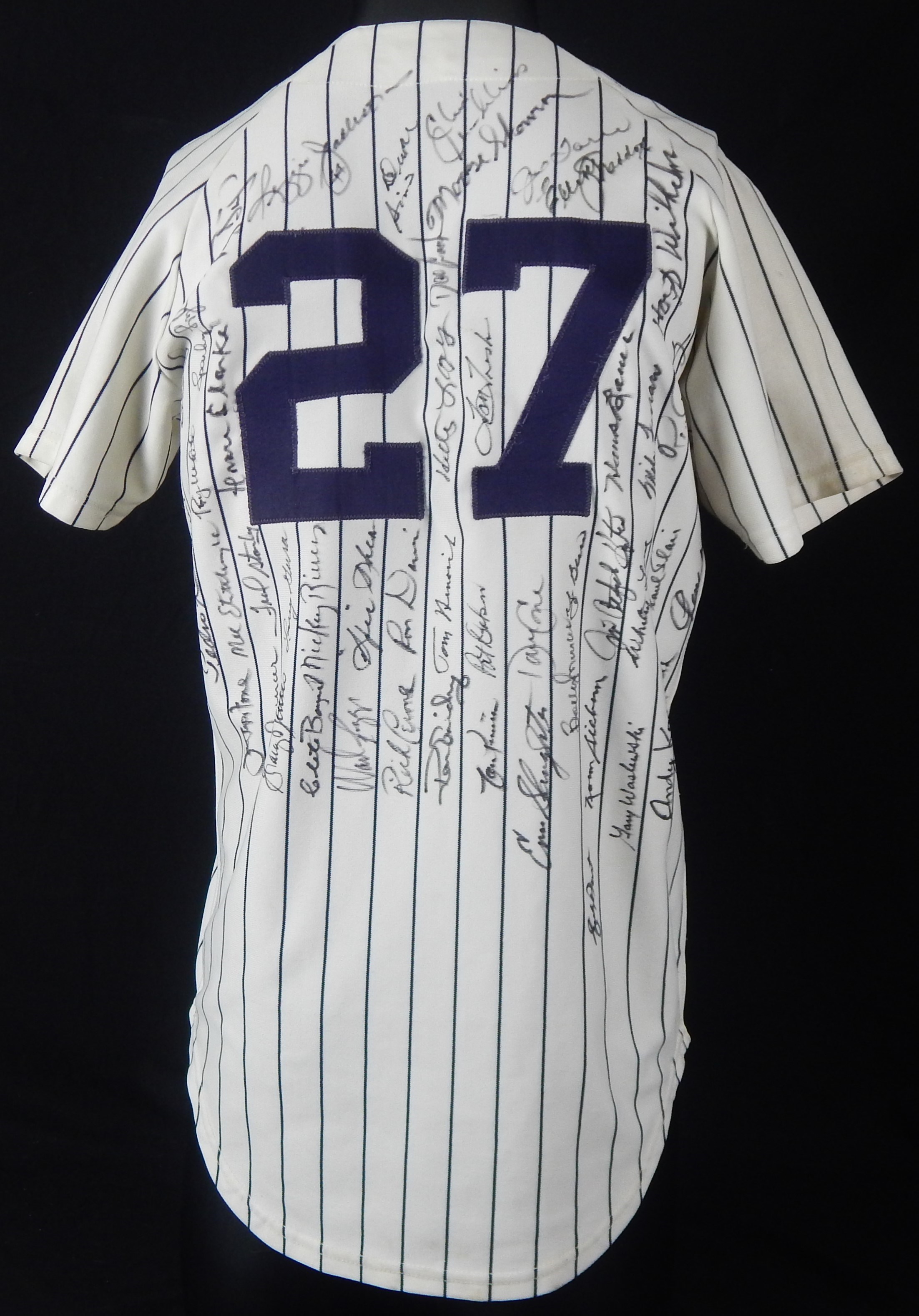 - New York Yankees Old Timers Signed All Original 1973 Game Worn Jersey
