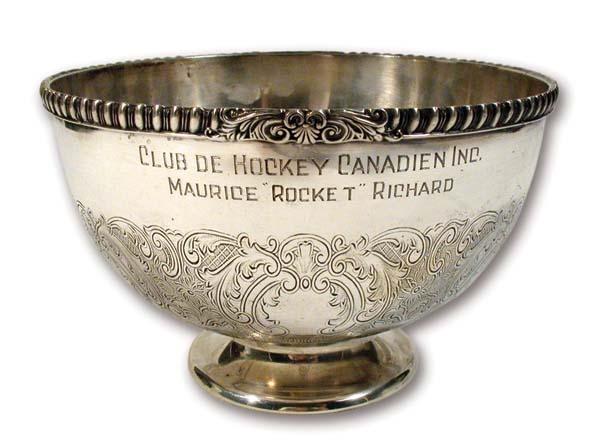 - Maurice Richard’s 1953 Montreal Canadiens Stanley Cup Trophy