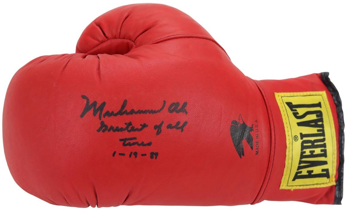 - 1989 Muhammad Ali "Greatest of all Time" Signed Boxing Glove