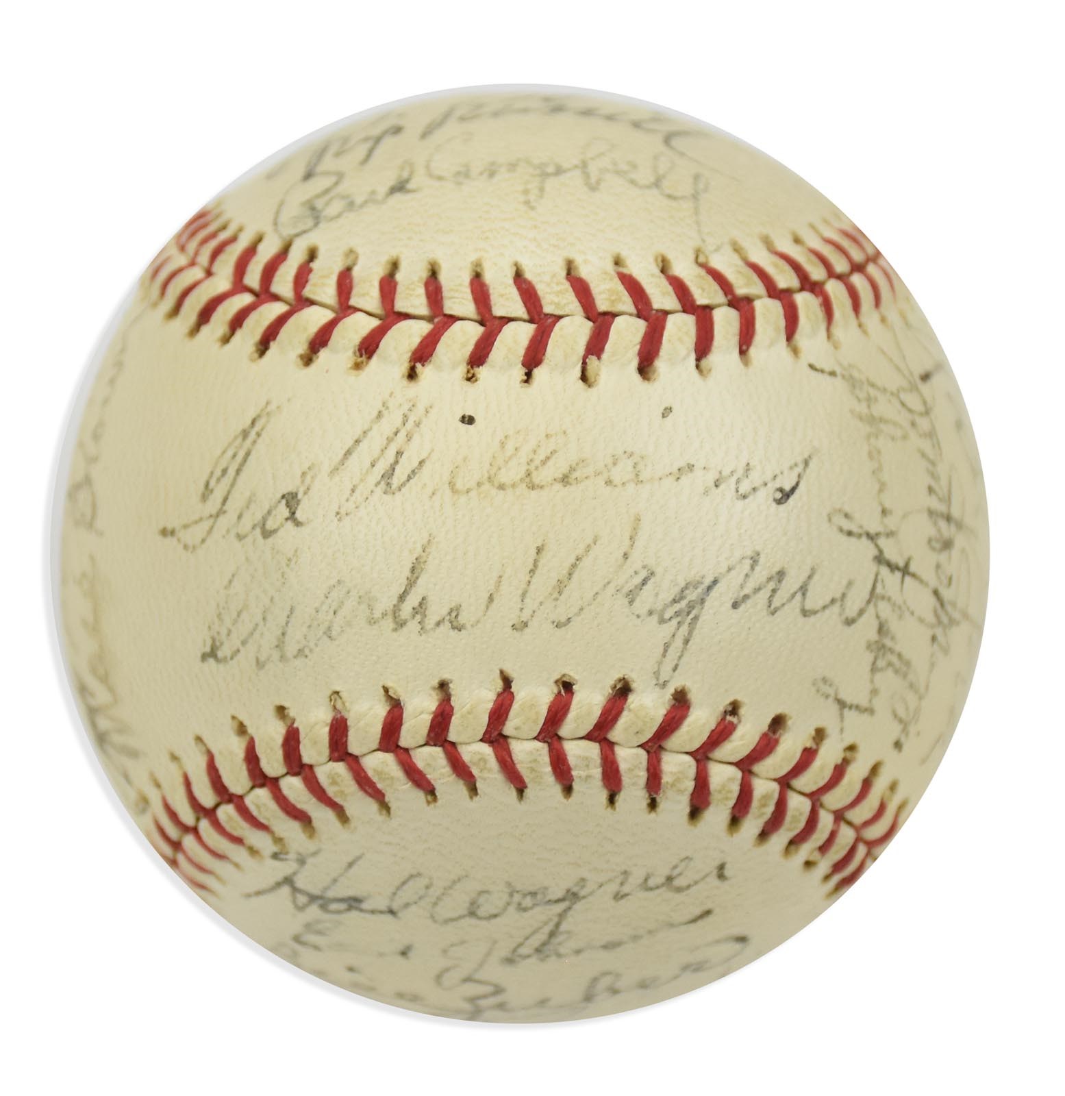 - 1946 American League Champion Boston Red Sox Team Signed Baseball (Beckett)