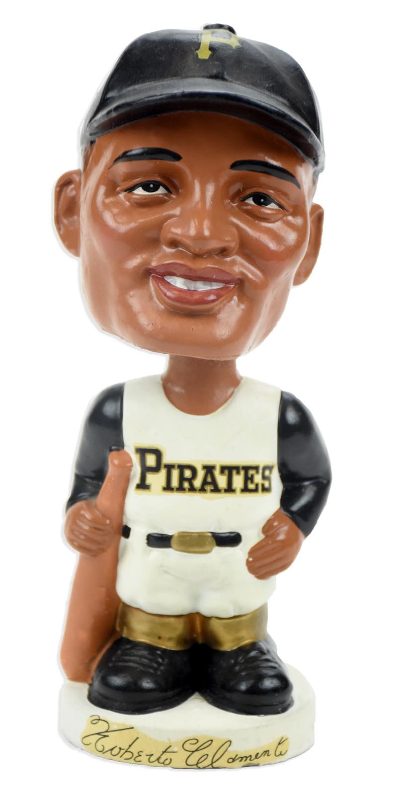Clemente and Pittsburgh Pirates - 1962 Roberto Clemente Pittsburgh Pirates Nodder (ex-Andre Dawson Collection)
