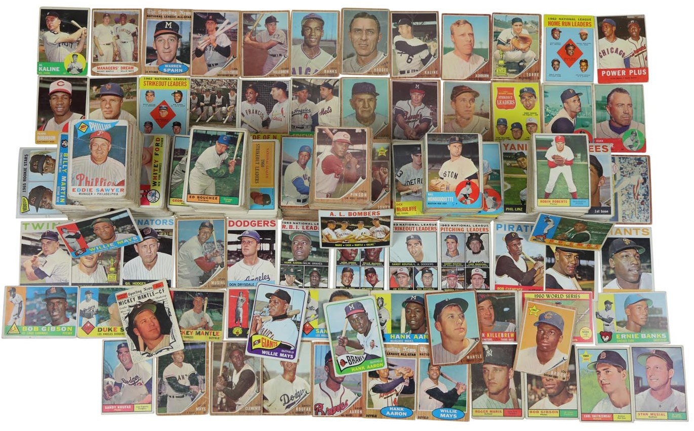 - 1960-65 Topps Baseball Collection (1700+) With Stars