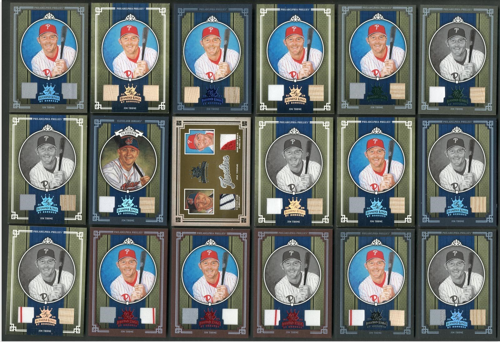 - 2005 Diamond Kings Crowning Moment Jim Thome "1 of 1" and Memorabilia Collection (50+)